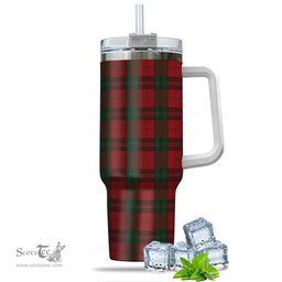 ScotsTee Shop Scottish Thomas of Wales Clan Tartan Tumbler with Handle 40oz Insulated Tumbler