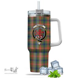 ScotsTee Shop Scottish Wilson Ancient Clan Crest Tartan Tumbler with Handle 40oz Insulated Tumbler