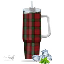 ScotsTee Shop Scottish Maxwell Clan Tartan Tumbler with Handle 40oz Insulated Tumbler