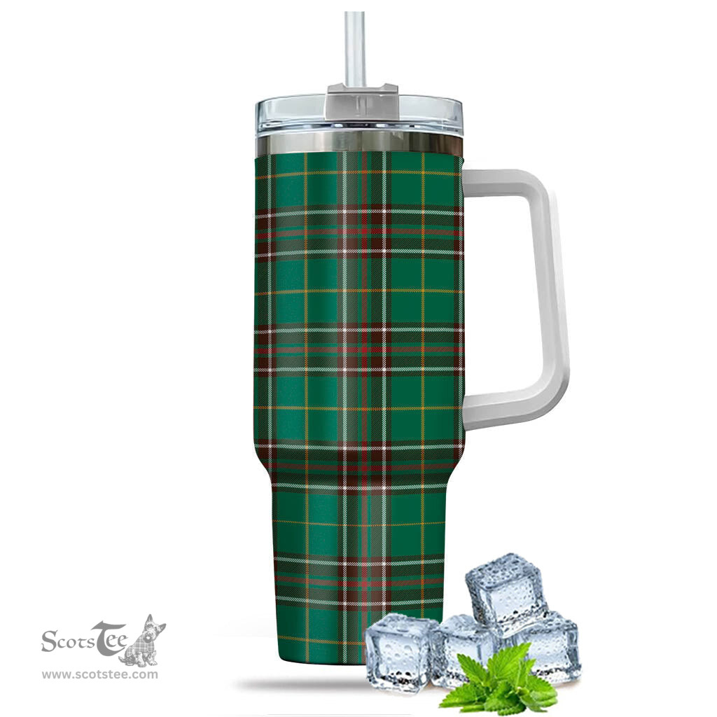 ScotsTee Shop Scottish Newfoundland And Labrador Province Canada Clan Tartan Tumbler with Handle 40oz Insulated Tumbler