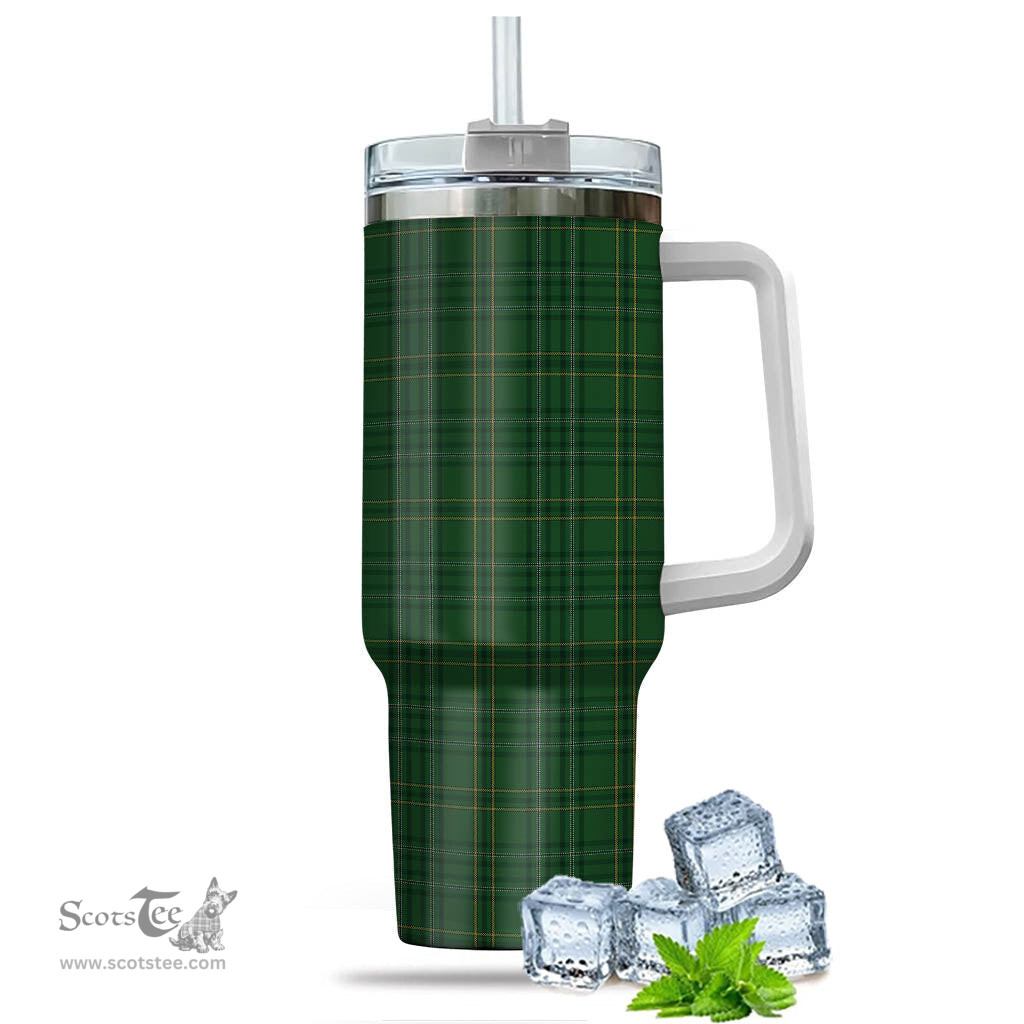 ScotsTee Shop Scottish Wexford County Ireland Clan Tartan Tumbler with Handle 40oz Insulated Tumbler