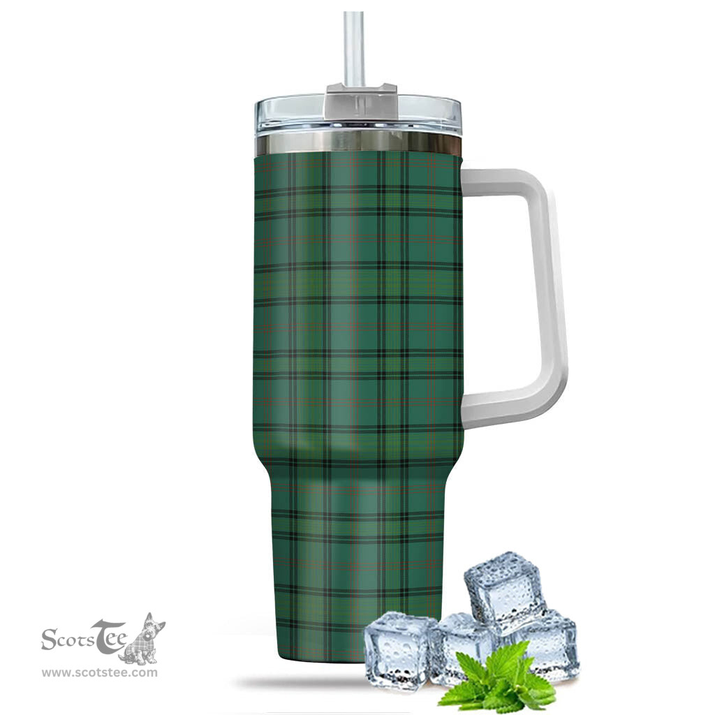 ScotsTee Shop Scottish Ross Hunting Ancient Clan Tartan Tumbler with Handle 40oz Insulated Tumbler