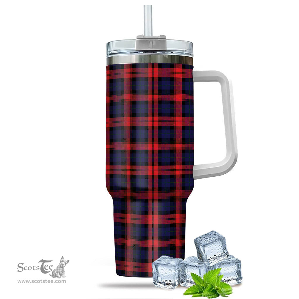 ScotsTee Shop Scottish MacLachlan Modern Clan Tartan Tumbler with Handle 40oz Insulated Tumbler