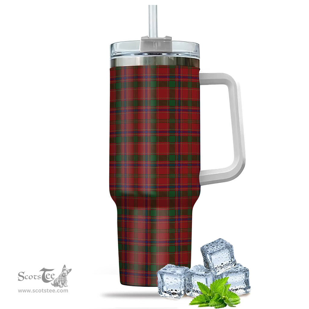 ScotsTee Shop Scottish Munro Clan Tartan Tumbler with Handle 40oz Insulated Tumbler