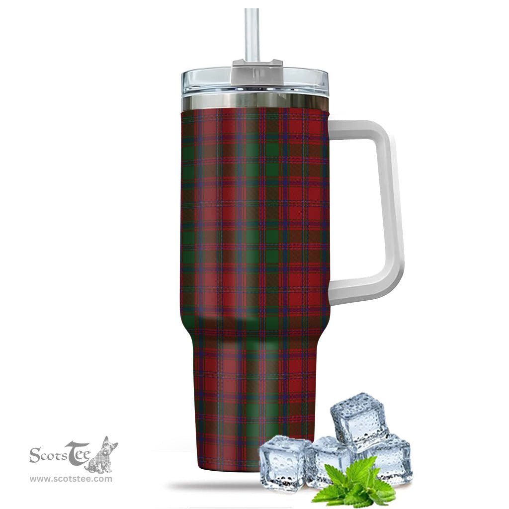 ScotsTee Shop Scottish Stewart of Appin Clan Tartan Tumbler with Handle 40oz Insulated Tumbler
