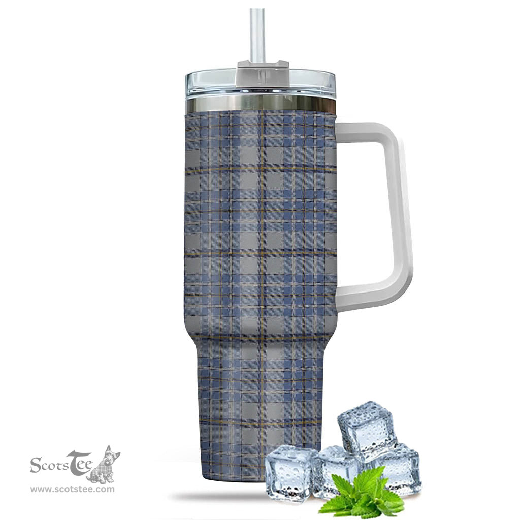 ScotsTee Shop Scottish Tweedie Clan Tartan Tumbler with Handle 40oz Insulated Tumbler