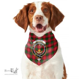 Scottish Rattray Modern Clan Crest Tartan Pets Scarf Pet Dog Bandana