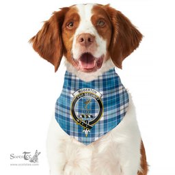 Scottish Roberton Clan Crest Tartan Pets Scarf Pet Dog Bandana
