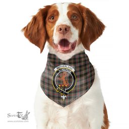 Scottish Sutherland Weathered Clan Crest Tartan Pets Scarf Pet Dog Bandana
