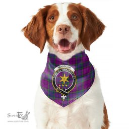 Scottish Wardlaw Modern Clan Crest Tartan Pets Scarf Pet Dog Bandana