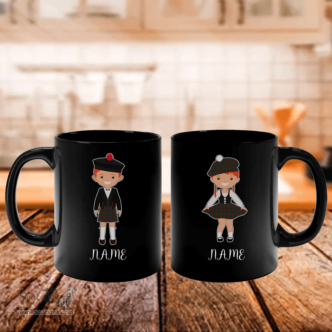 Scottish Cairns Clan Cute Scottish Couple Tartan Personalized Mugs For Couple