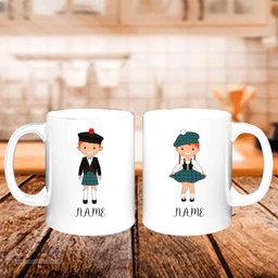 Scottish Keith Ancient Clan Cute Scottish Couple Tartan Personalized Mugs For Couple
