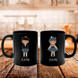 Scottish MacHardy Ancient Clan Cute Scottish Couple Tartan Personalized Mugs For Couple