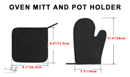 Scottish Lockhart Modern Clan Crest Tartan Oven Mitt And Pot Holder Set (2 Oven Mitts + 1 Pot Holder)