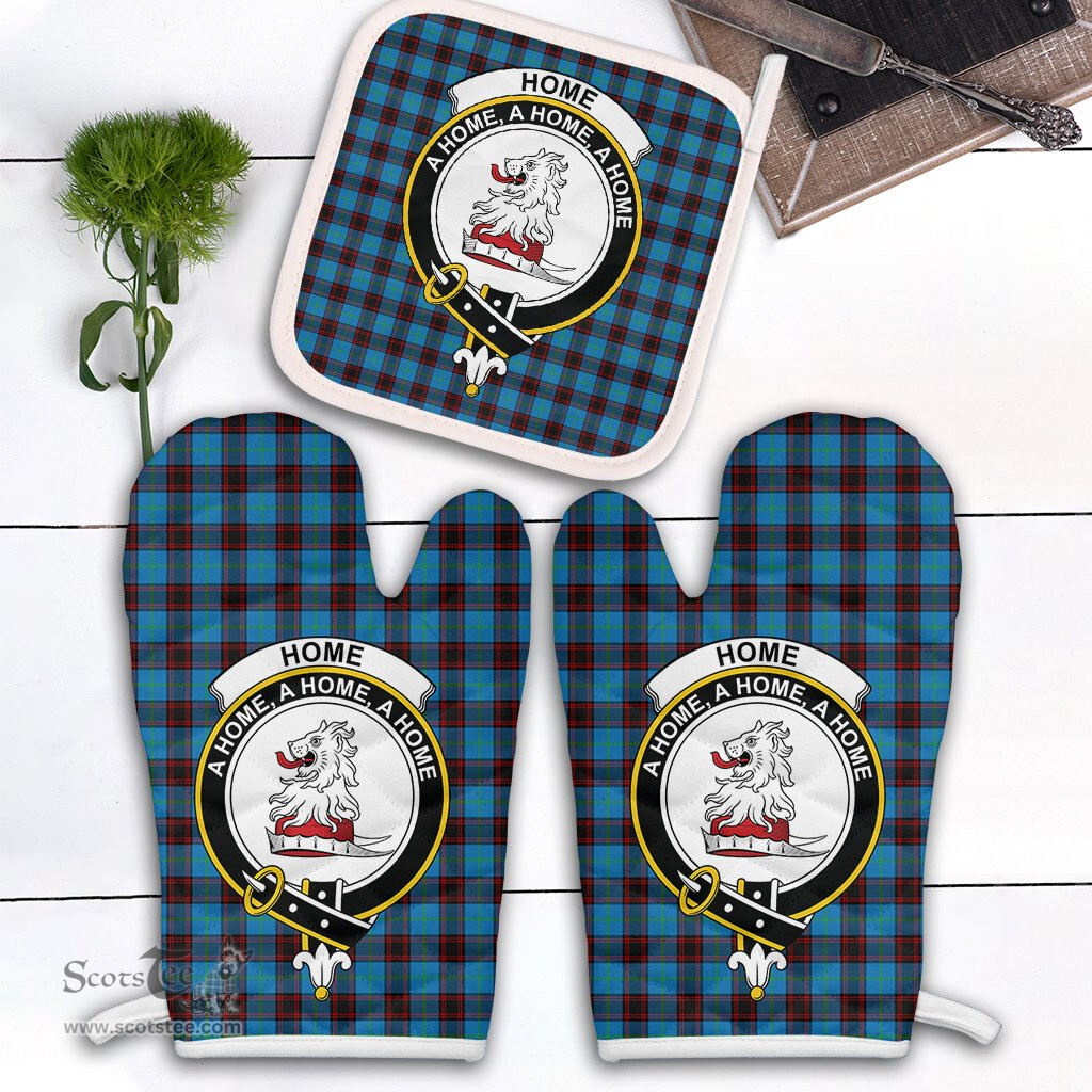 Scottish Home Ancient Clan Crest Tartan Oven Mitt And Pot Holder Set (2 Oven Mitts + 1 Pot Holder)