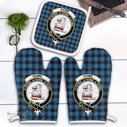 Scottish Home Ancient Clan Crest Tartan Oven Mitt And Pot Holder Set (2 Oven Mitts + 1 Pot Holder)
