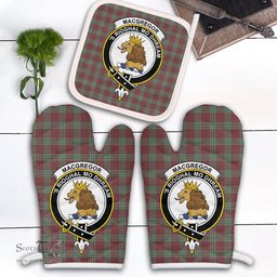 Scottish MacGregor Hunting Ancient Clan Crest Tartan Oven Mitt And Pot Holder Set (2 Oven Mitts + 1 Pot Holder)