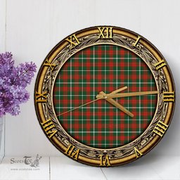 ScotsTee Shop Scottish Prince of Wales Clan Tartan Wooden Wall Clock