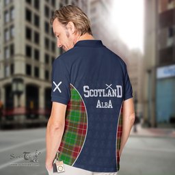 ScotsTee Shop Scottish Baxter Clan Crest Scotland Alba And Scottish Tartan Polo Shirt