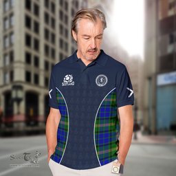 ScotsTee Shop Scottish Maitland Clan Crest Scotland Alba And Scottish Tartan Polo Shirt
