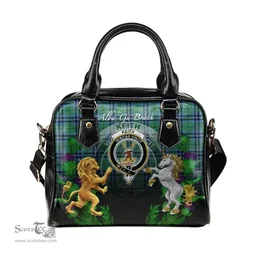ScotsTee Shop Scottish Keith Ancient Clan Crest Tartan Lion Unicorn Thistle Shoulder Handbag