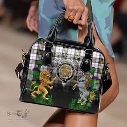 ScotsTee Shop Scottish MacPherson Dress Modern Clan Crest Tartan Lion Unicorn Thistle Shoulder Handbag