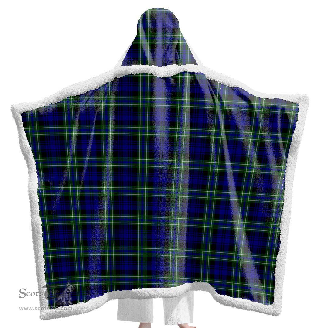 ScotsTee Shop Scottish Arbuthnot Modern Clan Tartan Sherpa Hooded Blanket Wearable Cuddle Throw Warm Cozy