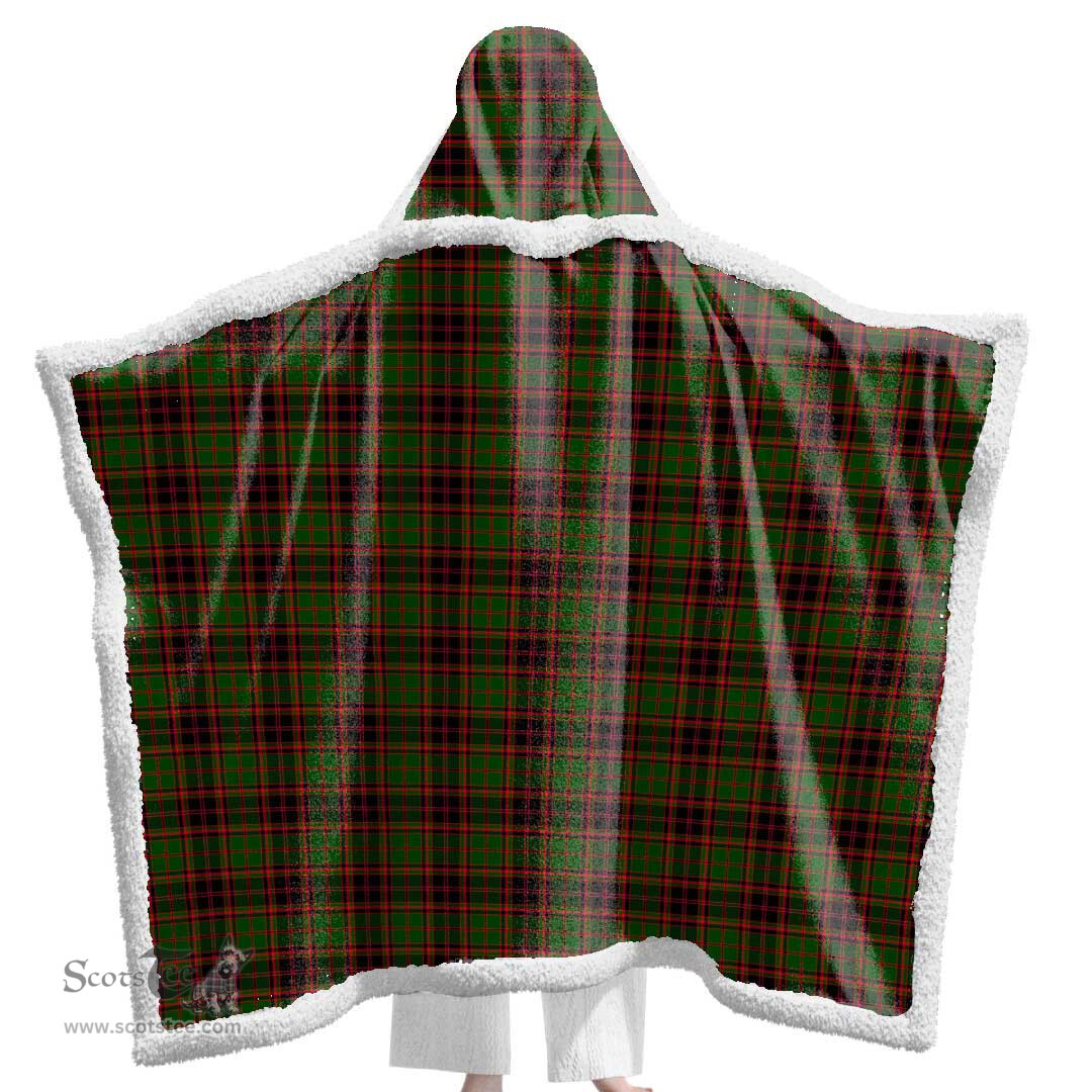 ScotsTee Shop Scottish Buchan Modern Clan Tartan Sherpa Hooded Blanket Wearable Cuddle Throw Warm Cozy