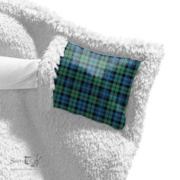 ScotsTee Shop Scottish Campbell Ancient 01 Clan Crest Tartan Sherpa Hooded Blanket Wearable Cuddle Throw Warm Cozy