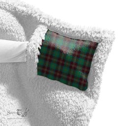 ScotsTee Shop Scottish Chisholm Hunting Ancient Clan Crest Tartan Sherpa Hooded Blanket Wearable Cuddle Throw Warm Cozy