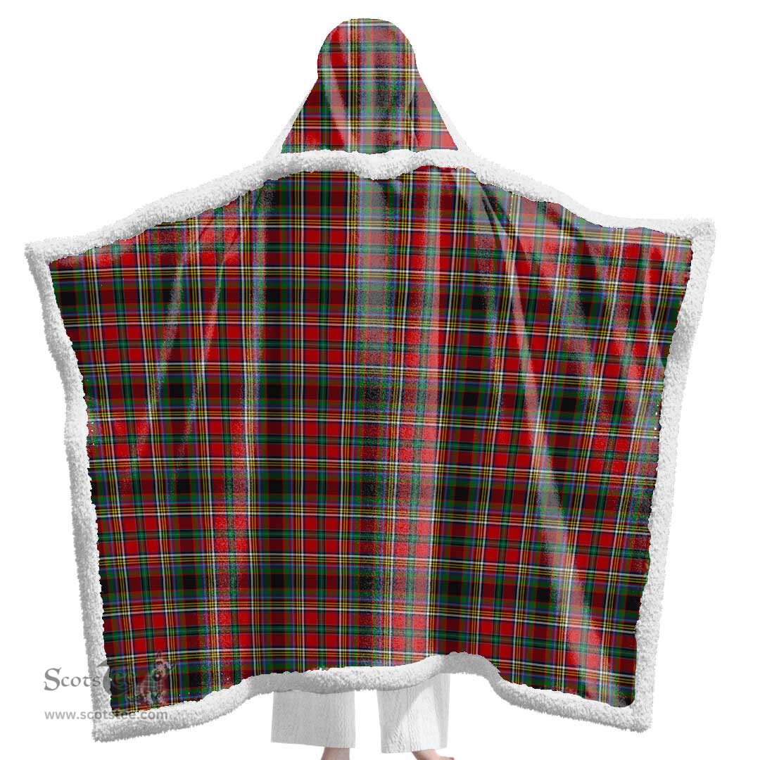 ScotsTee Shop Scottish Anderson of Arbrake Clan Tartan Sherpa Hooded Blanket Wearable Cuddle Throw Warm Cozy