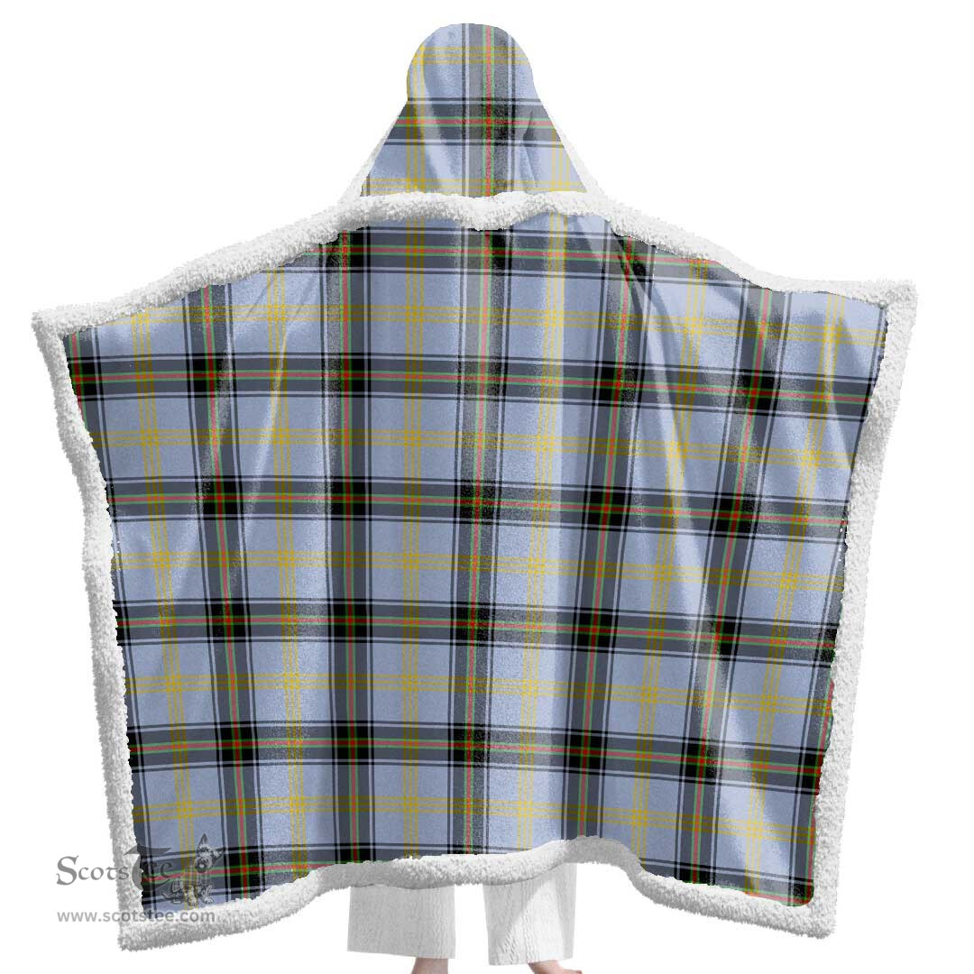 ScotsTee Shop Scottish Bell of the Borders Clan Tartan Sherpa Hooded Blanket Wearable Cuddle Throw Warm Cozy