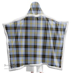 ScotsTee Shop Scottish Bell of the Borders Clan Tartan Sherpa Hooded Blanket Wearable Cuddle Throw Warm Cozy