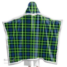 ScotsTee Shop Scottish Campbell of Breadalbane Ancient Clan Tartan Sherpa Hooded Blanket Wearable Cuddle Throw Warm Cozy