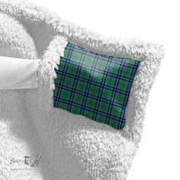 ScotsTee Shop Scottish Keith Ancient Clan Crest Tartan Sherpa Hooded Blanket Wearable Cuddle Throw Warm Cozy