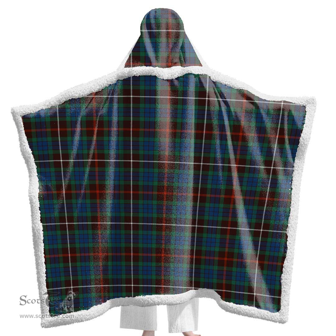 ScotsTee Shop Scottish Fraser Hunting Ancient Clan Tartan Sherpa Hooded Blanket Wearable Cuddle Throw Warm Cozy