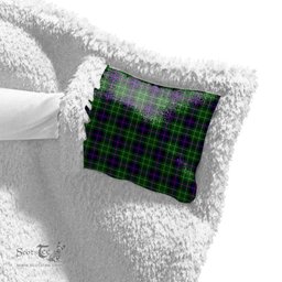 ScotsTee Shop Scottish Leslie Hunting Clan Tartan Sherpa Hooded Blanket Wearable Cuddle Throw Warm Cozy