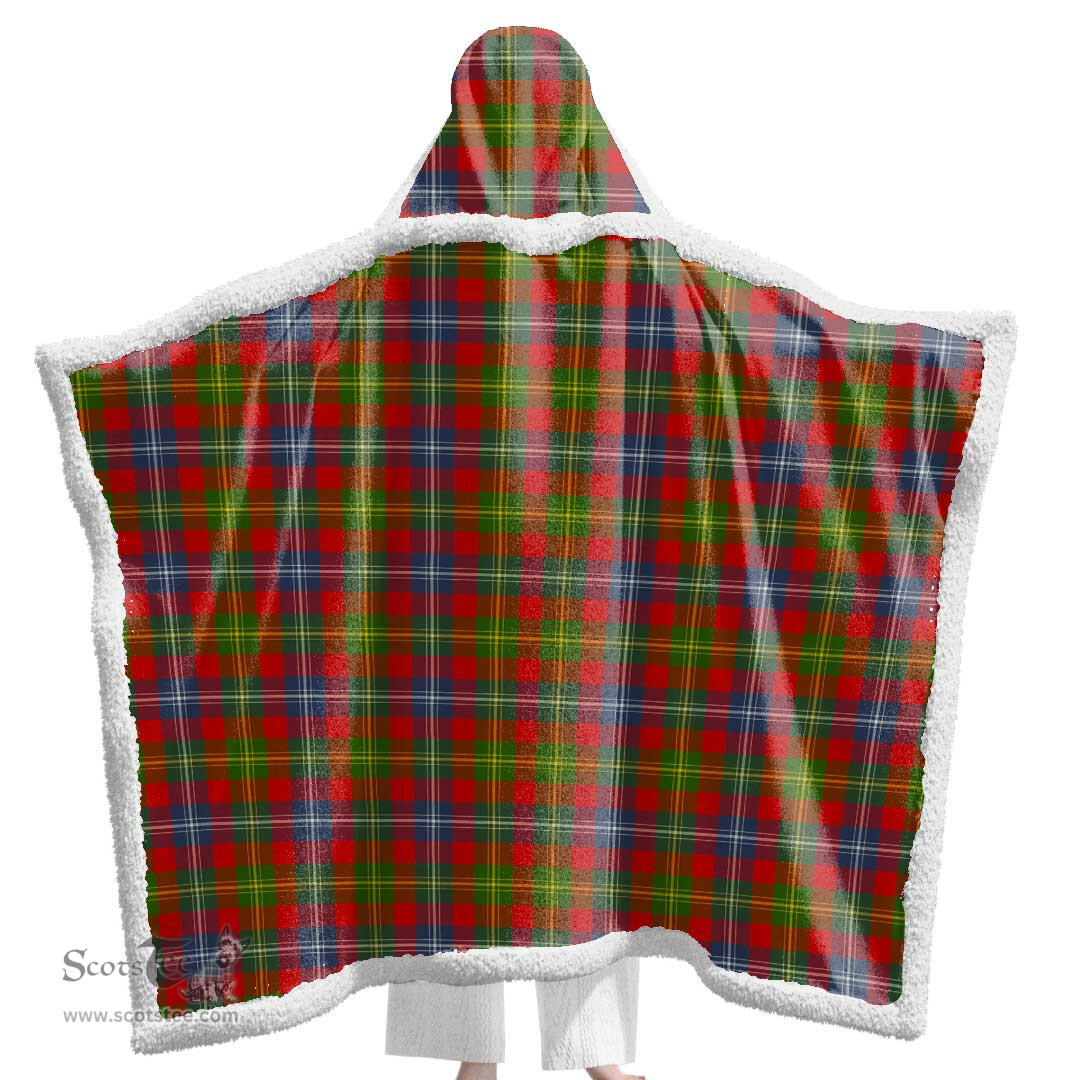 ScotsTee Shop Scottish Forrester Clan Tartan Sherpa Hooded Blanket Wearable Cuddle Throw Warm Cozy