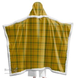 ScotsTee Shop Scottish Houston Clan Tartan Sherpa Hooded Blanket Wearable Cuddle Throw Warm Cozy