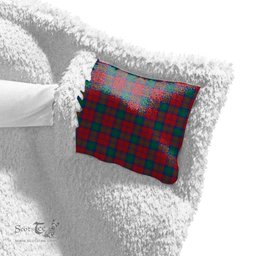 ScotsTee Shop Scottish Lindsay Modern Clan Crest Tartan Sherpa Hooded Blanket Wearable Cuddle Throw Warm Cozy