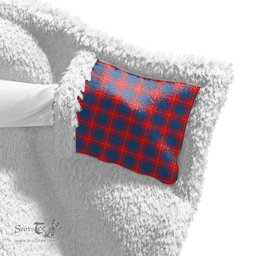 ScotsTee Shop Scottish Galloway Red Clan Tartan Sherpa Hooded Blanket Wearable Cuddle Throw Warm Cozy