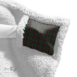 ScotsTee Shop Scottish Crosbie Clan Crest Tartan Sherpa Hooded Blanket Wearable Cuddle Throw Warm Cozy