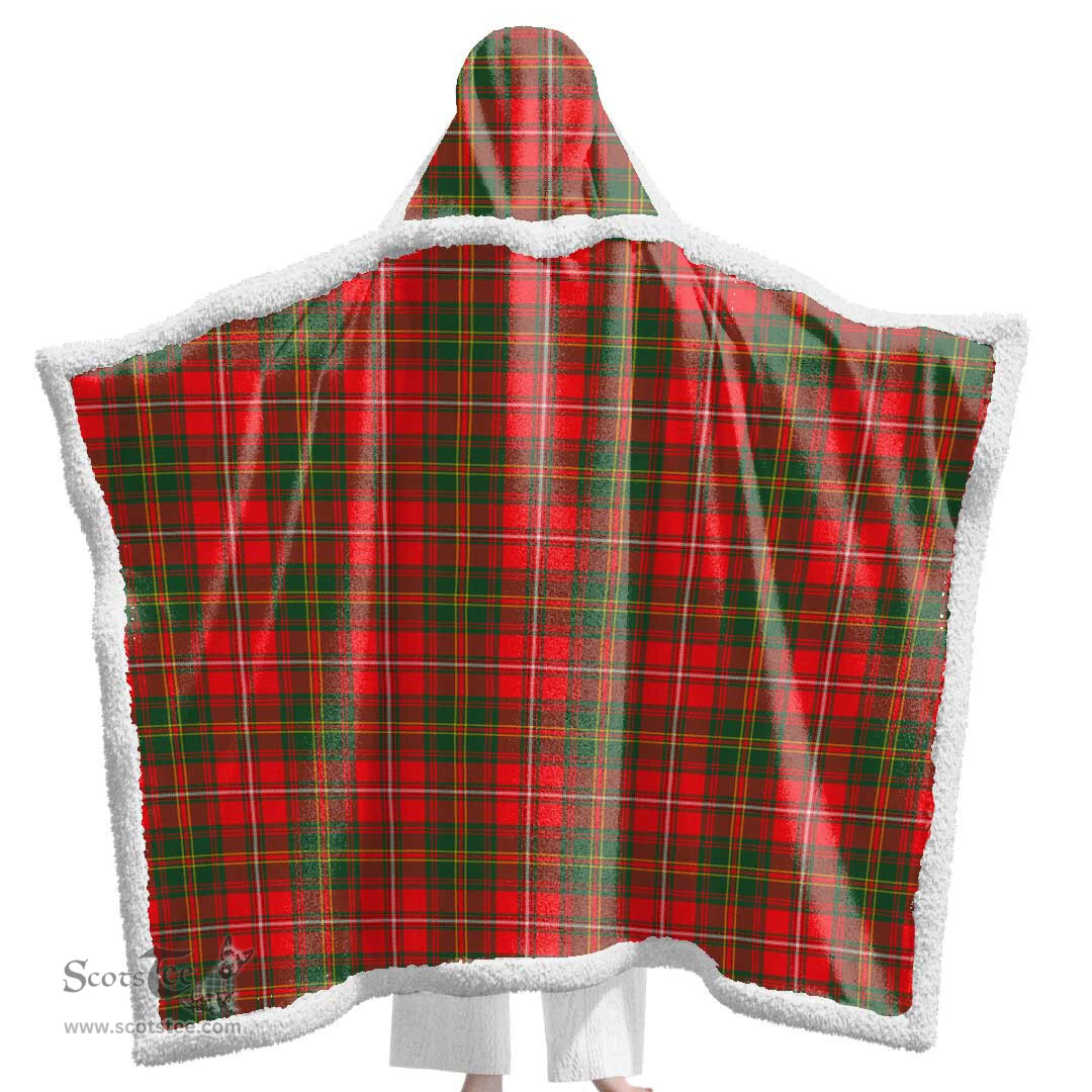 ScotsTee Shop Scottish Hay Modern Clan Tartan Sherpa Hooded Blanket Wearable Cuddle Throw Warm Cozy
