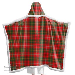 ScotsTee Shop Scottish Hay Modern Clan Tartan Sherpa Hooded Blanket Wearable Cuddle Throw Warm Cozy