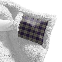 ScotsTee Shop Scottish Cunningham Dress Blue Dancers Clan Tartan Sherpa Hooded Blanket Wearable Cuddle Throw Warm Cozy