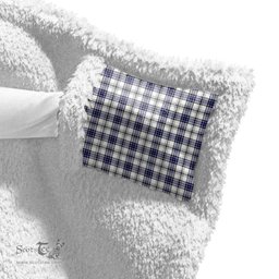 ScotsTee Shop Scottish Hannay Modern Clan Crest Tartan Sherpa Hooded Blanket Wearable Cuddle Throw Warm Cozy