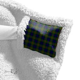 ScotsTee Shop Scottish Dundas Modern 02 Clan Crest Tartan Sherpa Hooded Blanket Wearable Cuddle Throw Warm Cozy