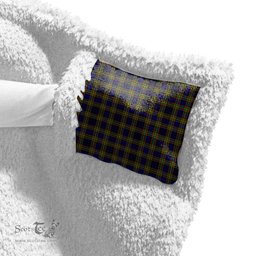 ScotsTee Shop Scottish Clelland Modern Clan Crest Tartan Sherpa Hooded Blanket Wearable Cuddle Throw Warm Cozy