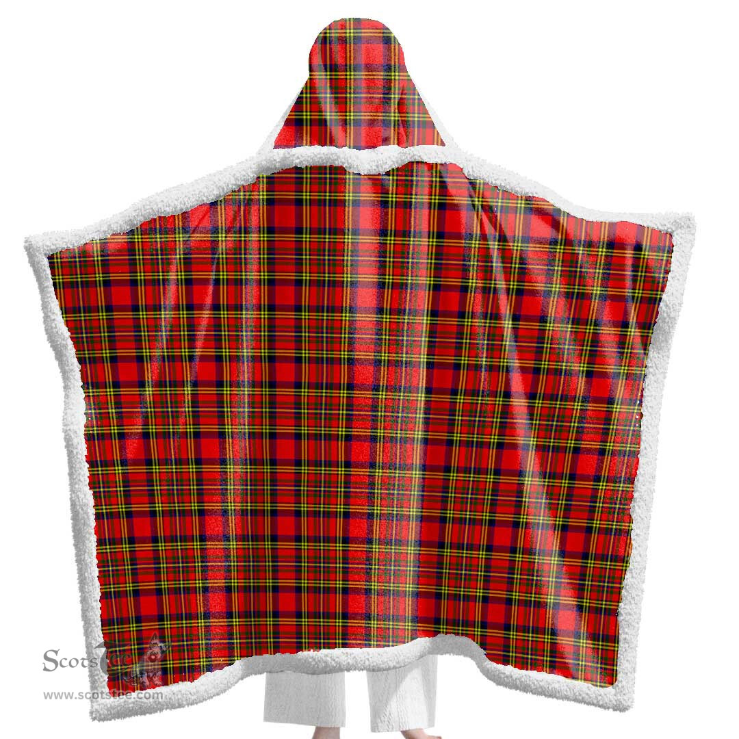 ScotsTee Shop Scottish Hepburn Clan Tartan Sherpa Hooded Blanket Wearable Cuddle Throw Warm Cozy