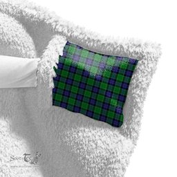 ScotsTee Shop Scottish Graham of Menteith Modern Clan Crest Tartan Sherpa Hooded Blanket Wearable Cuddle Throw Warm Cozy